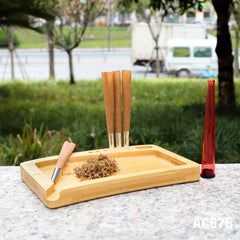 Bamboo Rolling Tray Multifunctional Serving Tray Household Gadgets