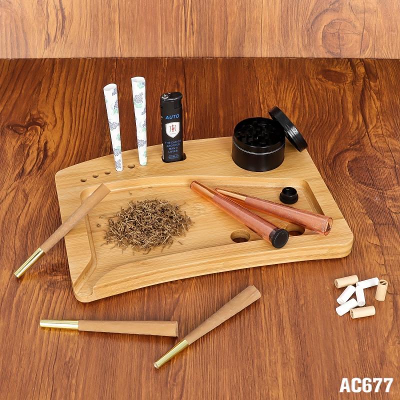 Bamboo Rolling Tray Multifunctional Serving Tray Household Gadgets