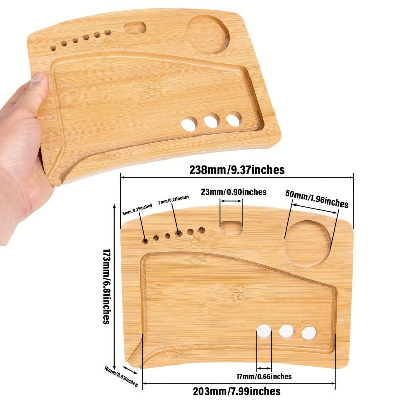 Bamboo Rolling Tray Multifunctional Serving Tray Household Gadgets