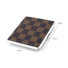 Leather 20 Cigarettes Storage Box Portable Cigarette Holder
