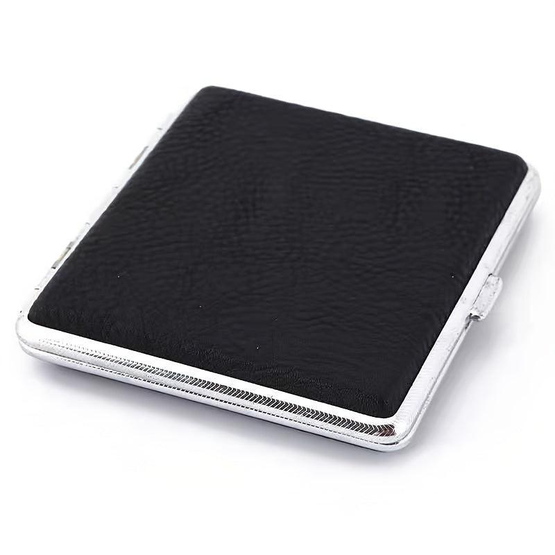 Leather 20 Cigarettes Storage Box Portable Cigarette Holder