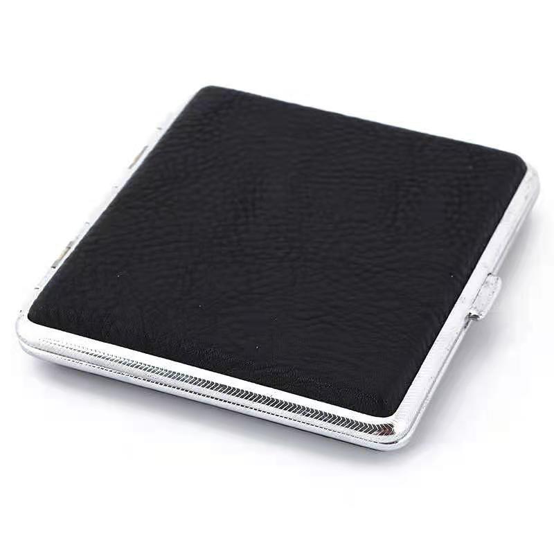 Leather 20 Cigarettes Storage Box Portable Cigarette Holder