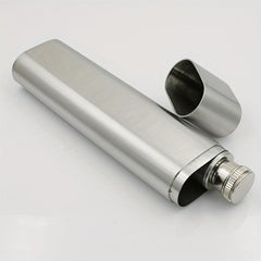 2pcs Stainless Steel Cigar Tube Wine Funnel 2oz Thickened Wine Jug