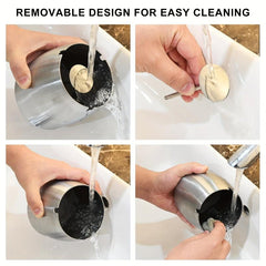Windproof Ashtray With Lid Non-slip Base Decorative Astray for Home Hotel Bar