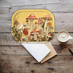 Creative Pattern Rolling Tray Metal Wake Up Tray
