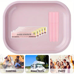 Portable Rolling Kit with Rolling Tray and Cone Storage Tube