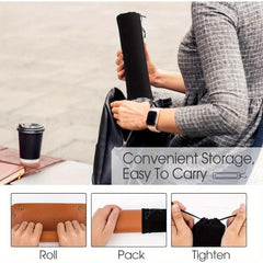 Leather Rolling Tray & Smell Proof Bags Set
