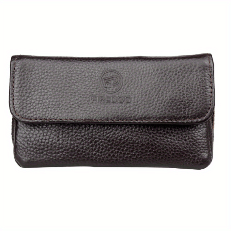 Leather Tobacco Pipe Pouch Case Bag for 2 Pipes