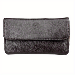 Leather Tobacco Pipe Pouch Case Bag for 2 Pipes