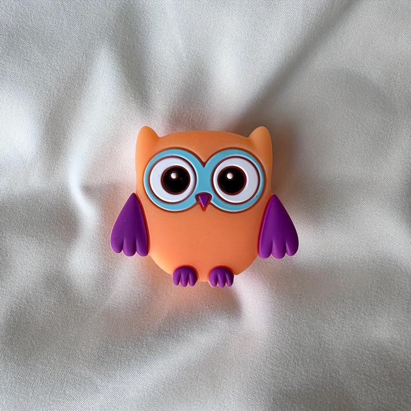 4pcs Owl Silicone Container Mini Storage Box Multifunctional Storage Container