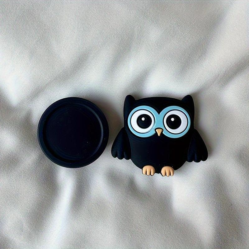 4pcs Owl Silicone Container Mini Storage Box Multifunctional Storage Container