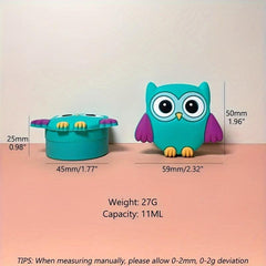 4pcs Owl Silicone Container Mini Storage Box Multifunctional Storage Container