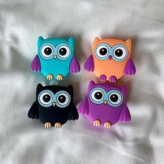 4pcs Owl Silicone Container Mini Storage Box Multifunctional Storage Container