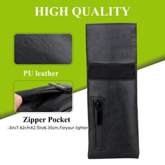 Smell Proof Bag Carbon Lined PU Leather Herb Odor Proof Stash Bag