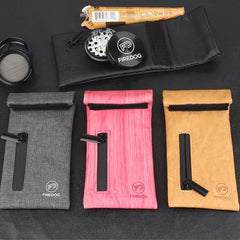 Smell Proof Bag Carbon Lined PU Leather Herb Odor Proof Stash Bag