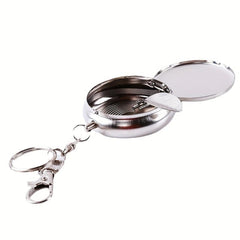 Portable Stainless Steel Ashtray Keychain Mini Version