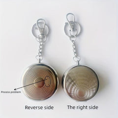 Portable Stainless Steel Ashtray Keychain Mini Version
