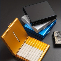 20 Packs Opposed Metal Cigarette Box Holder - Personalized Cigarette Storage