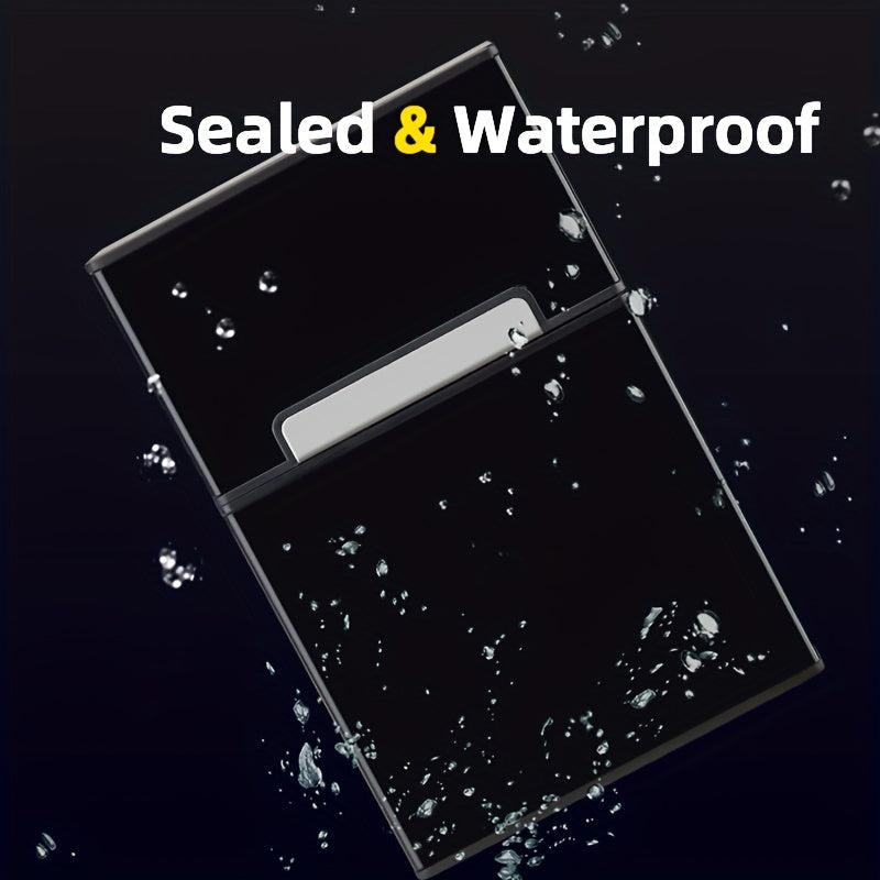 Aluminum Magnetic Cigarette Case 20 Capacity Waterproof Anti-fall