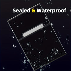 Aluminum Magnetic Cigarette Case 20 Capacity Waterproof Anti-fall