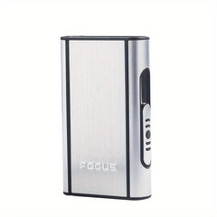 10 Capacity Automatic Slider Aluminum Cigarette Case