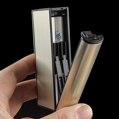 10 Capacity Automatic Slider Aluminum Cigarette Case