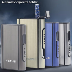 10 Capacity Automatic Slider Aluminum Cigarette Case