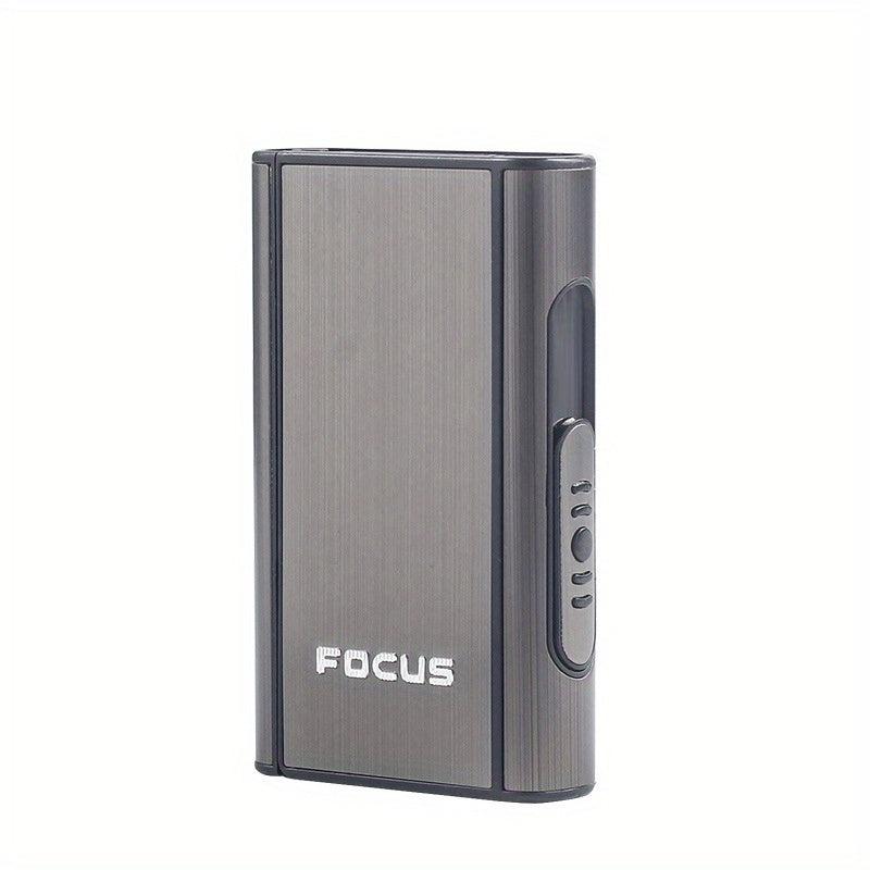 10 Capacity Automatic Slider Aluminum Cigarette Case
