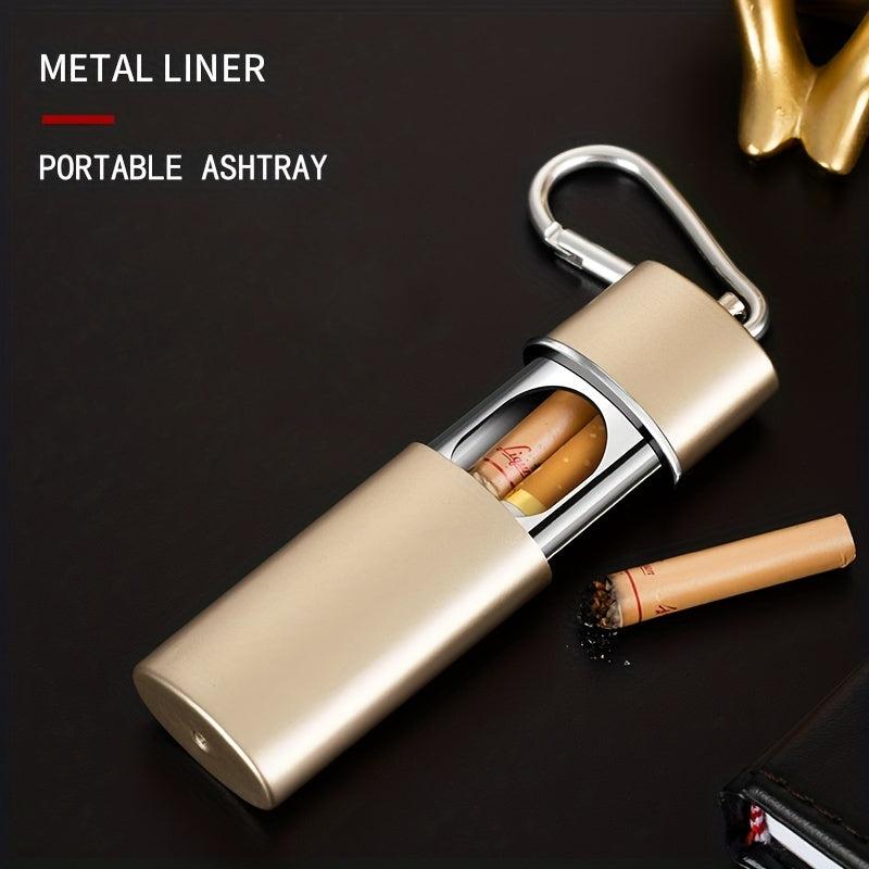 Portable Pocket Ashtray Sealed Leak-proof Fashionable Outdoor Travel Single