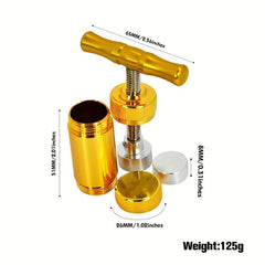 Aluminum Small Press Tool for Spices Garlic Pepper Salt Tobacco Leaves