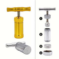 Aluminum Small Press Tool for Spices Garlic Pepper Salt Tobacco Leaves