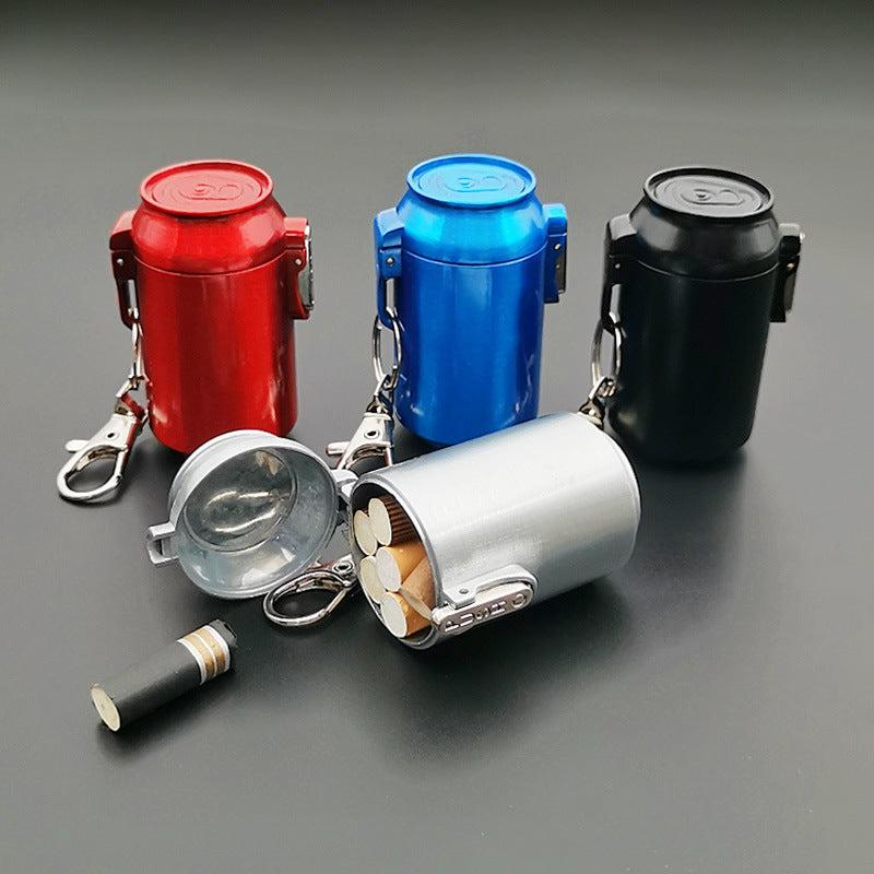 Small Portable Ashtray Sealed Smoke Extinguishing Mini Pocket Ashtray