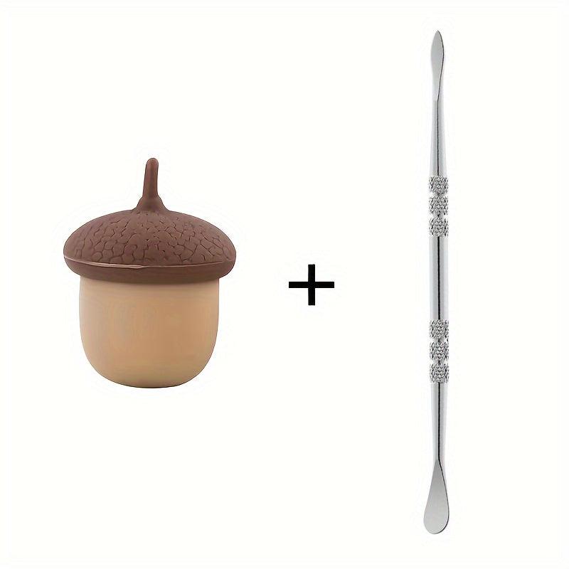 2pcs Portable Mini Container Set With Tube Spoon
