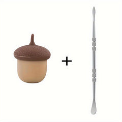 2pcs Portable Mini Container Set With Tube Spoon