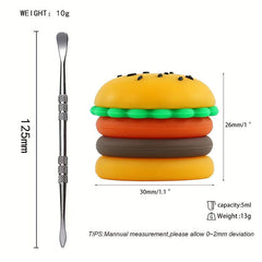 2pcs Portable Mini Container Set With Tube Spoon