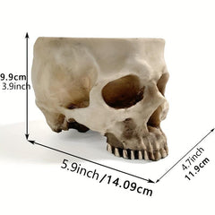 Skull Planter Pot for Indoor Plants Halloween Decor