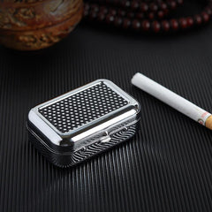 Stainless Steel Pocket Ashtray Car Mini Portable Small Ashtray