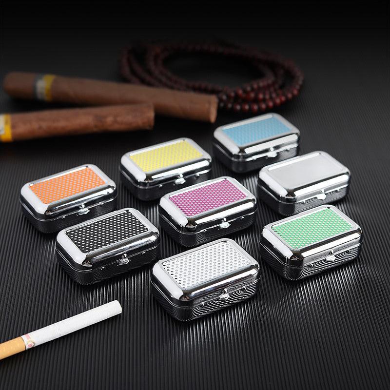 Stainless Steel Pocket Ashtray Car Mini Portable Small Ashtray
