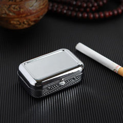 Stainless Steel Pocket Ashtray Car Mini Portable Small Ashtray