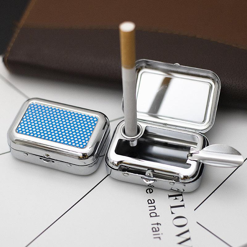 Stainless Steel Pocket Ashtray Car Mini Portable Small Ashtray