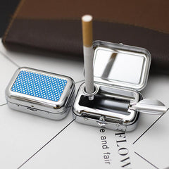 Stainless Steel Pocket Ashtray Car Mini Portable Small Ashtray