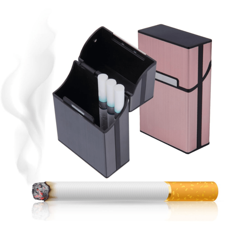 Portable Cigarettes Case Cigar Holder Aluminium Alloy Magnetic Pocket Box