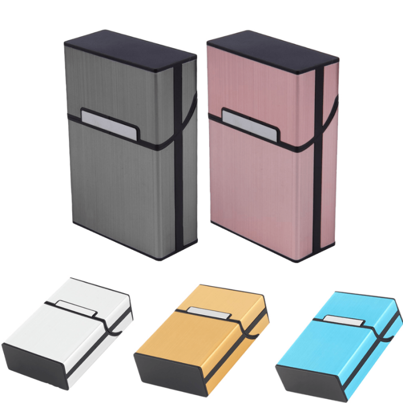 Portable Cigarettes Case Cigar Holder Aluminium Alloy Magnetic Pocket Box