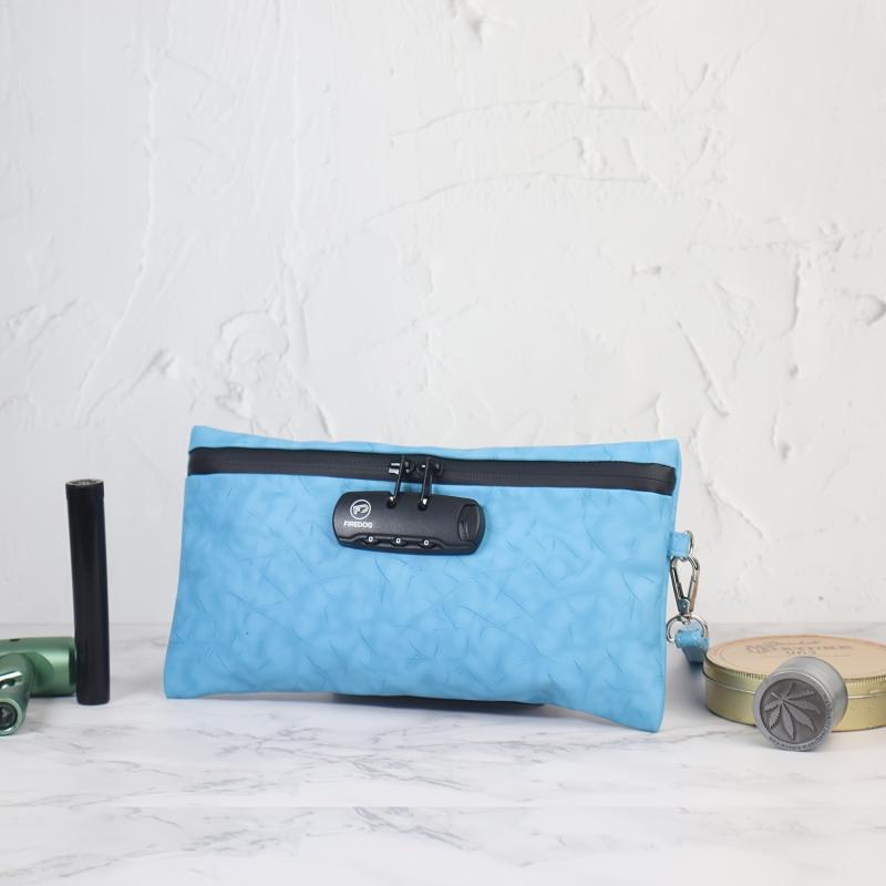 PU Leather Smell Proof Bag Storage Bag Carbon Lined Odor Proof Stash Bag