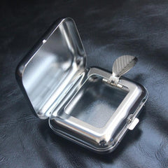 Pocket Metal Ashtray With Lids Decorative Ashtrays for Home Hotel Bar