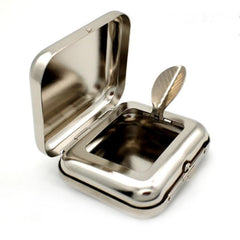 Pocket Metal Ashtray With Lids Decorative Ashtrays for Home Hotel Bar