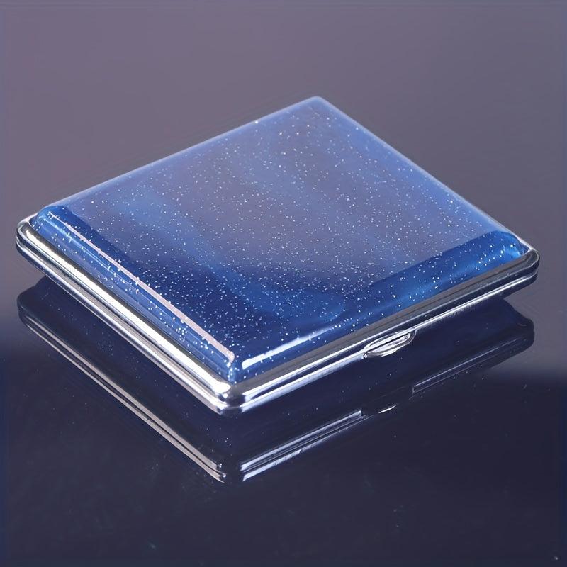 Pearlescent Double Sided Cigarette Case - Metal & Plastic Storage