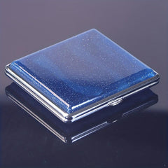 Pearlescent Double Sided Cigarette Case - Metal & Plastic Storage