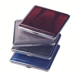 Pearlescent Double Sided Cigarette Case - Metal & Plastic Storage