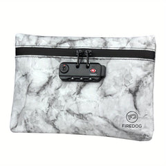 Smell Proof Leather Tobacco Pouch Lock Carbon Lined Container Bag